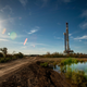Drilling at a geothermal and lithium plant in the Salton Sea in Calipatria, California